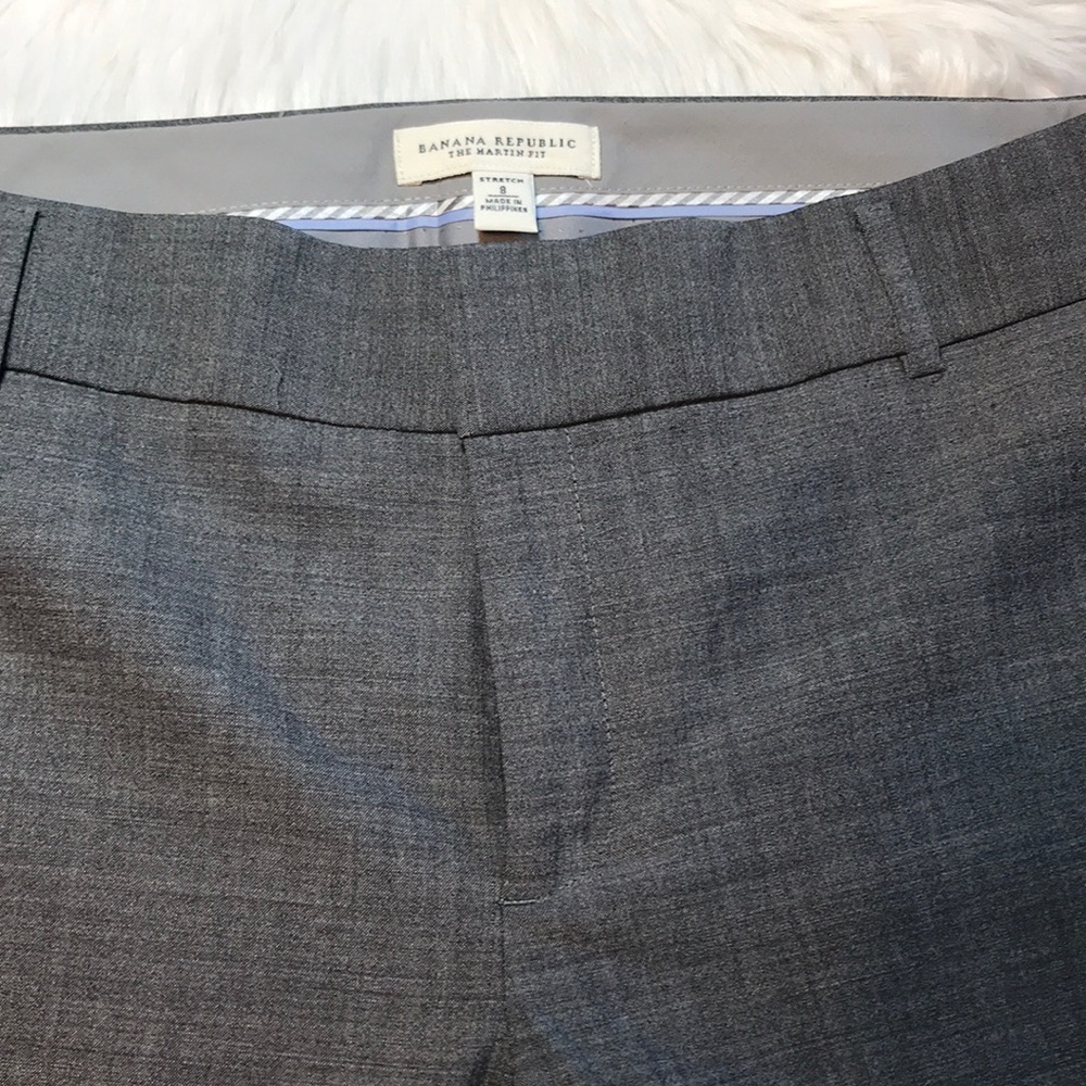 Banana Republic gray dress pants, Size 8